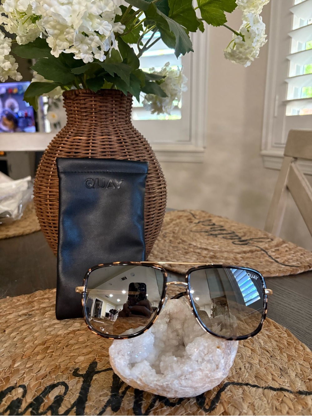 Quay Australia Tortoiseshell Frame  Sunglasses with Brown Gradient Lenses